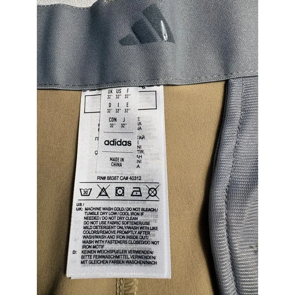 Adidas Ultimate 365 10-Inch Golf Shorts khaki Size 32 NWT